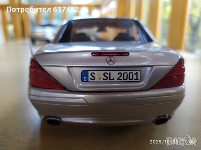 1:18 Метален модел на Mercedes-Benz SL , R230, Minichamps, снимка 8 - Колекции - 52166835