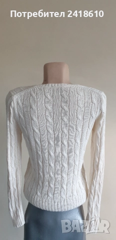 POLO Ralph Lauren Cable Pima Cotton  V - Neck Size S НОВО! ОРИГИНАЛ! Дамски Пуловер!, снимка 13 - Блузи с дълъг ръкав и пуловери - 52169978