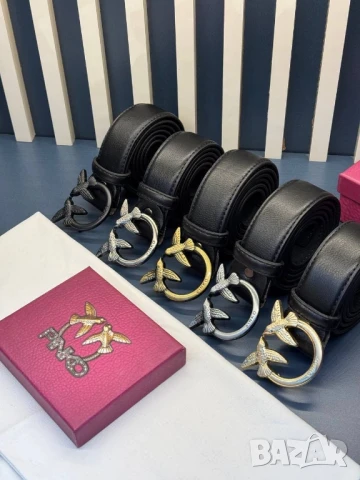 колани от естествена кожа в кутия pinko