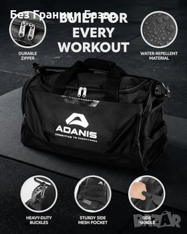 Нов Фитнес сак с много отделения мрежести джобове здрава цип система, снимка 3 - Сакове - 53743881