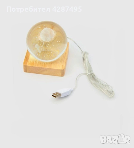 Лампа космонавт - LED осветление, снимка 2 - Лед осветление - 52426448