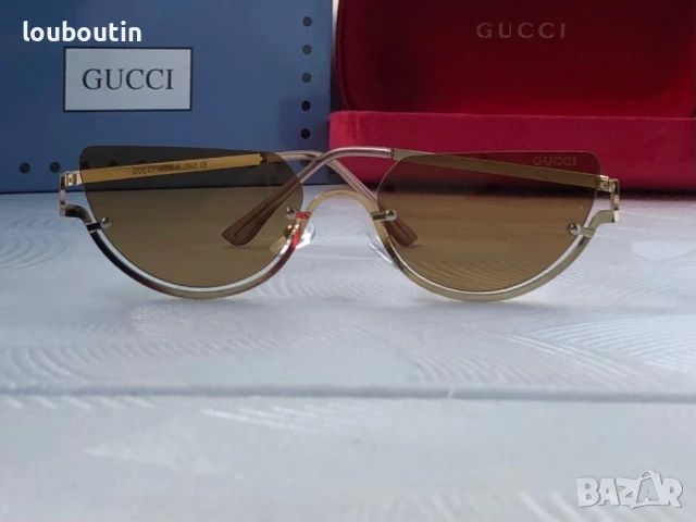 GUCCI дамски слънчеви очила 2 цвята черни кафяви , снимка 9 - Слънчеви и диоптрични очила - 50741247