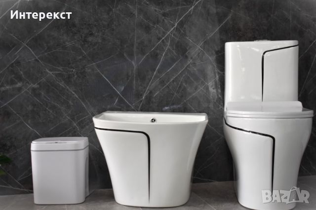 Керамичен тоалетен комплект за баня , снимка 3 - ВИК - 45892627