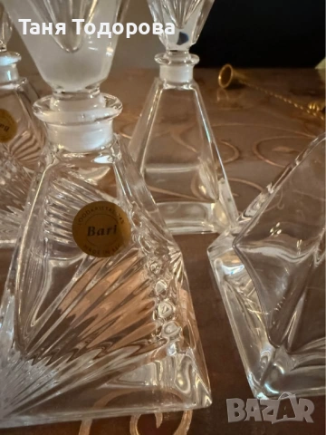 Кристални шишета , снимка 3 - Декорация за дома - 53984438