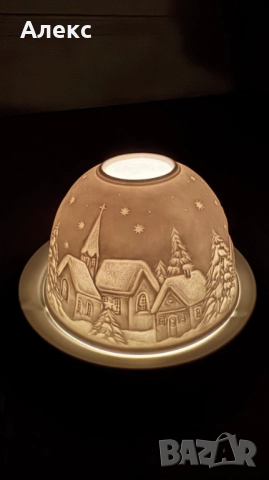 Разкошен чаен свещник–Фин порцелан!, снимка 4 - Декорация за дома - 52508409