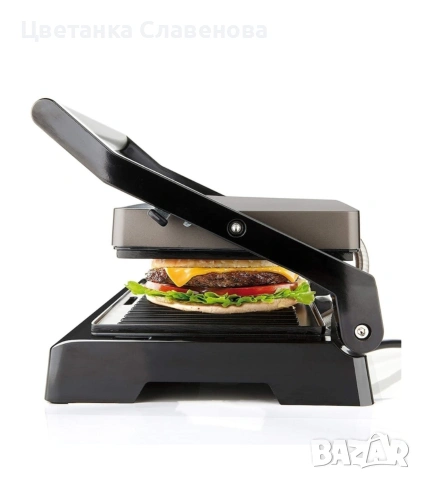 Електрическа скара Black&Decker BXGR1000E, 1000W, Черен, снимка 2 - Скари - 54041787