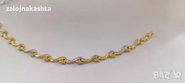 Нова Златна гривна-3,75гр/14кр, снимка 3 - Гривни - 50192740