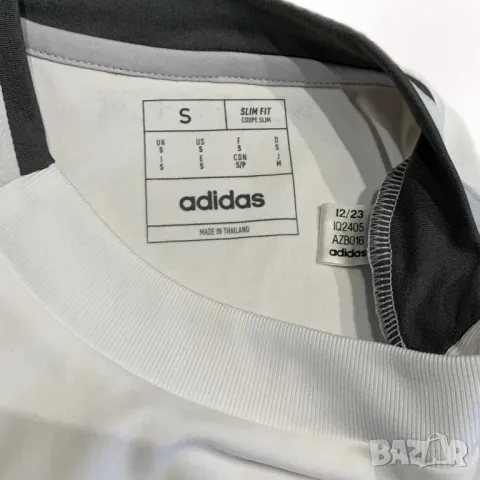 Оригинална мъжка тениска Adidas x Latvia🇱🇻 2024/25 Away shirt | S размер, снимка 3 - Тениски - 47016405