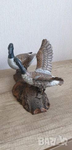 Дървена фигура на патици, снимка 3 - Антикварни и старинни предмети - 54216934