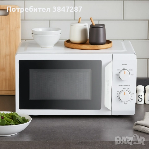 Компактна микровълнова фурна Comfee - 20 литра, 700W и 5 нива на мощност, снимка 2 - Микровълнови - 52287435