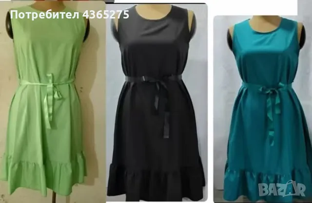 Нов модел летни рокли с подвижно коланче 💕☺️🌸10 цвята💕✅💯, снимка 4 - Рокли - 50262926