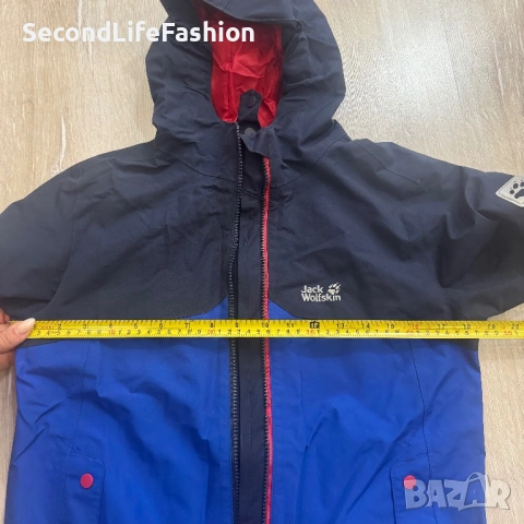 Детско яке Jack Wolfskin Texapore, размер EU 140, 9-10 години, синьо , снимка 4 - Детски якета и елеци - 53378173