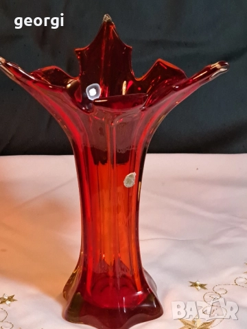 италианска ваза Murano, снимка 2 - Вази - 52294109