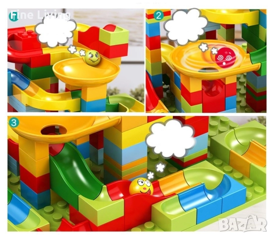 Голям комплект конструктор с 165 части / Плъзгащ блок/ Материал - висококачествена подсилена ABS пла, снимка 6 - Конструктори - 52176048