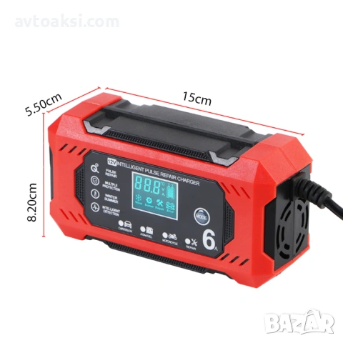 Електронно Зарядно за акумулатор 6A 12V- 1853030, снимка 4 - Аксесоари и консумативи - 53146916