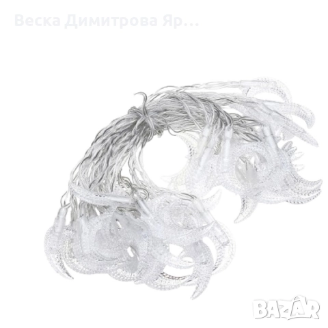 Празнични Коледни лампички с форма на лунички