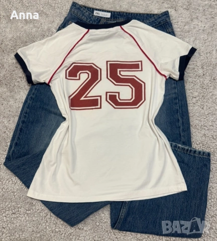 Набор 🔥. Тениска Gucci (оригинална) + дънки Zara. Всички размери M., снимка 2 - Други - 54239943