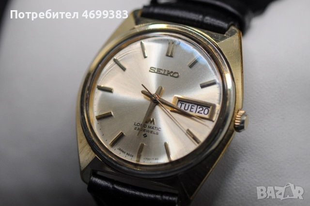 Мъжки японски автоматичен часовник - Seiko Lord Matic - 5606 - 7000