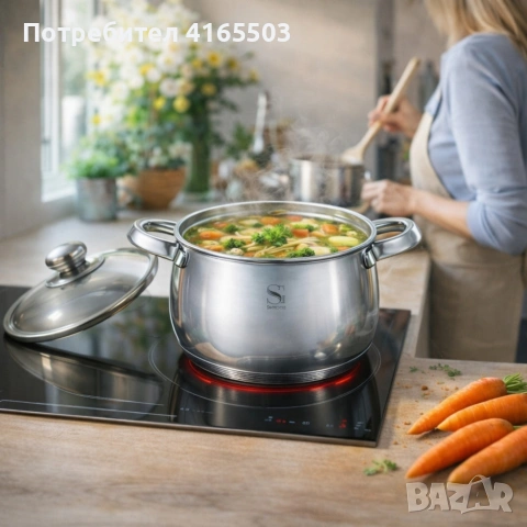 SwissGold Emmie Тенджера 2.0L с капак, SG-19032, снимка 2 - Съдове за готвене - 53059696