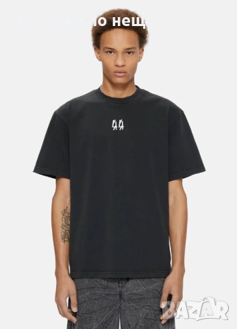 44 Label Group Мъжка Черна Тениска👕Мъжка Блуза С Къс Ръкав В Черен Цвят Код Mens P.98, снимка 3 - Тениски - 53821656