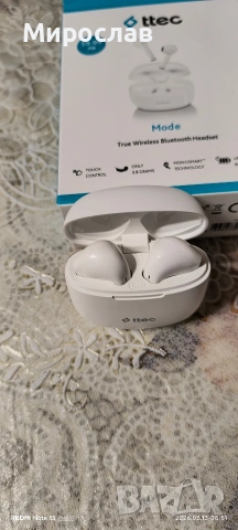 ЧИСТО НОВИ Закучени са 60лв ПРОДАВАТ СЕ 20€, снимка 4 - Bluetooth слушалки - 53823739