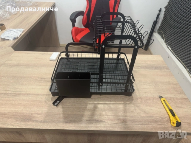 Сушилник за съдове с оттичане на водата, XXL, снимка 9 - Аксесоари за кухня - 54243578
