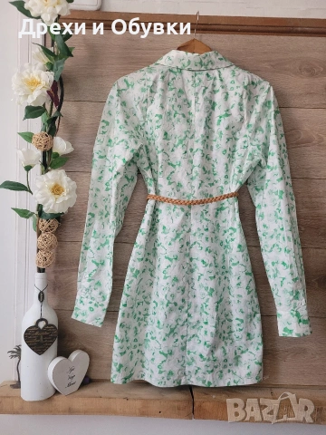 Рокля тип риза 100% памучна материя JUST , снимка 2 - Рокли - 51498455