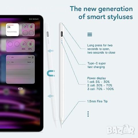Нова писалка стилус за таблет iPad прецизен връх Писане/рисуване Айпад, снимка 4 - Други - 45870370