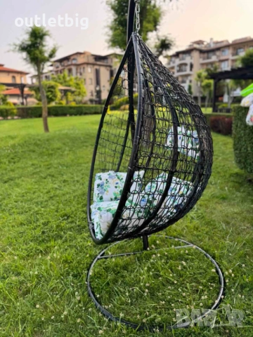 Люлка градинска висяща люлка тип гнездо,яйце–Промоция!, снимка 3 - Градински мебели, декорация  - 52232152