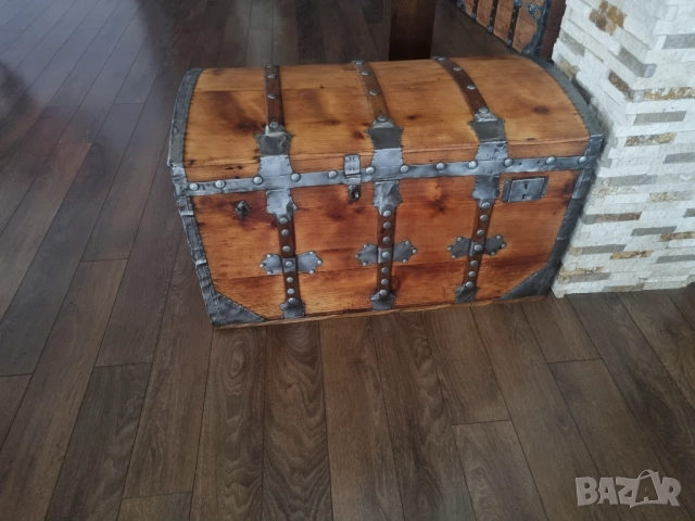 Стар дървен сандък/ракла/скрин, снимка 2 - Антикварни и старинни предмети - 52384755