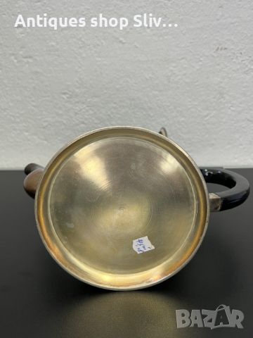 Английски посребрен чайник. №5584, снимка 8 - Антикварни и старинни предмети - 46443710