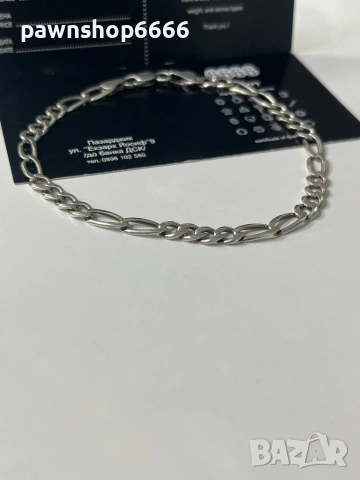 Сребърна гривна 925 проба, снимка 5 - Гривни - 53560417