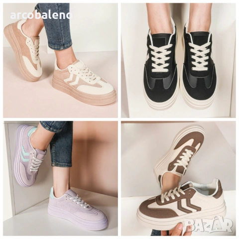 Дамски ниски маратонки, 4цвята 