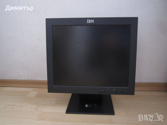 LCD монитор IBM L170, 17-инчов, работещ, с дефект, снимка 1 - Монитори - 47566587