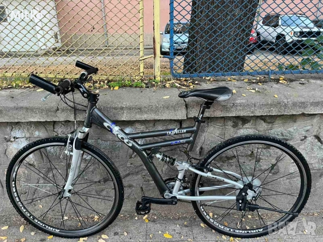 28 цола алуминиев велосипед с 21 скорости усилени капли амортисьори предни и задни като нов , снимка 3 - Велосипеди - 52166345