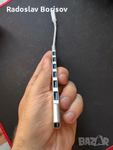 Usb  extender 7 port type- C, снимка 4 - USB кабели - 50397113