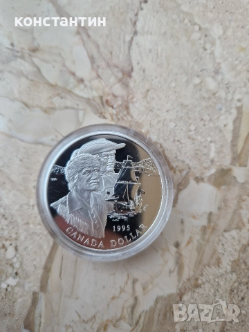 сребърна монета 1 долар 1995г, снимка 3 - Нумизматика и бонистика - 52747430