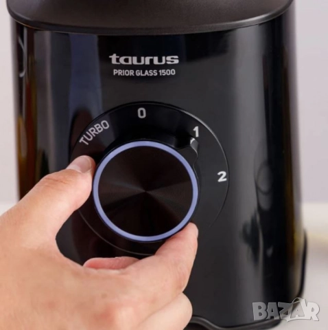 Блендер Taurus Prior Glass 1500 – 1500W, стъклена кана 1.8L, Turbo функция, ножове за лед, снимка 10 - Друга електроника - 51919898