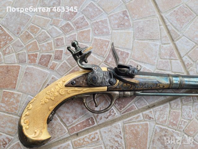 пистолет, пищов, кремъклия, снимка 11 - Антикварни и старинни предмети - 45320346