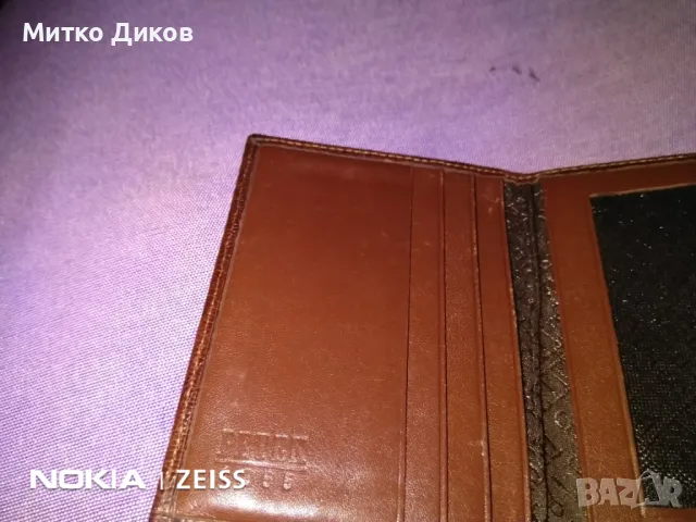 Петек калъф за документи 110х80мм Petek Card Holder нов естествена кожа, снимка 11 - Портфейли, портмонета - 48000813