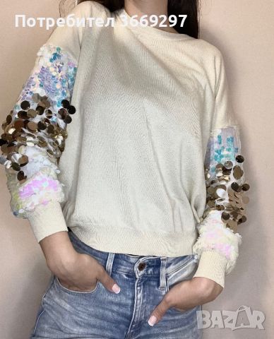 Чисто нов пуловер, снимка 2 - Блузи с дълъг ръкав и пуловери - 45005873