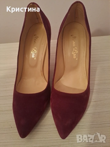 Обувки  с ток естествен кожа, снимка 3 - Дамски обувки на ток - 53326864