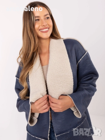 Дамско стандартно яке от еко кожа с подплата, 4цвята , снимка 3 - Якета - 51696861