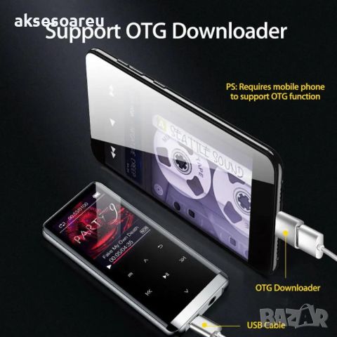 Нов Bluetooth MP3 плейър HIFI мп3 player за музика с високоговорители MP4 Media FM радио Рекордер Вг, снимка 15 - Радиокасетофони, транзистори - 46550044