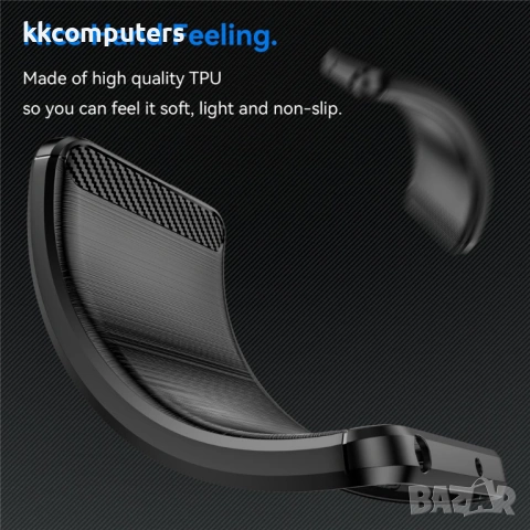 Защитен Калъф за Nothing Phone (3a) Lite 5G - TPU, Карбонов дизайн, Устойчив на отпечатъци, Вкл. Про, снимка 6 - Калъфи, кейсове - 53416992