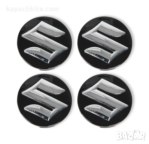 Капачки за джанти Сузуки Suzuki 54мм - Сребристи, Черни, снимка 2 - Аксесоари и консумативи - 52677159