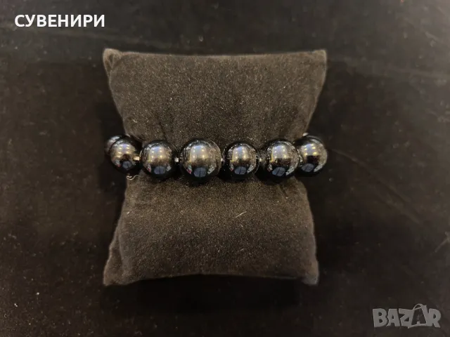 Гривна от черен обсидиан , снимка 1