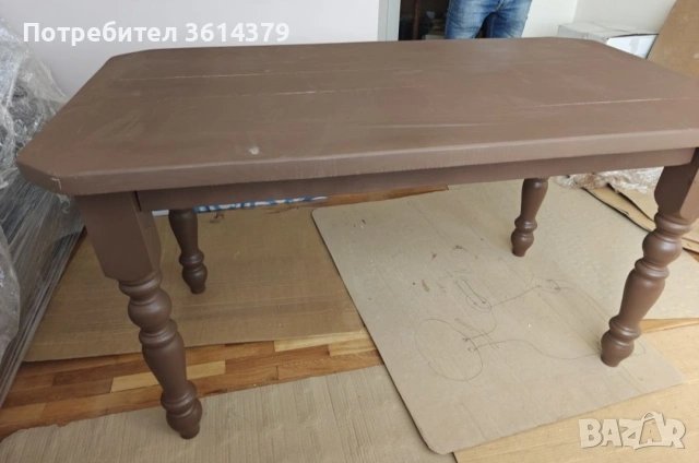 Масивна маса от чам със столове, снимка 3 - Маси - 53651407