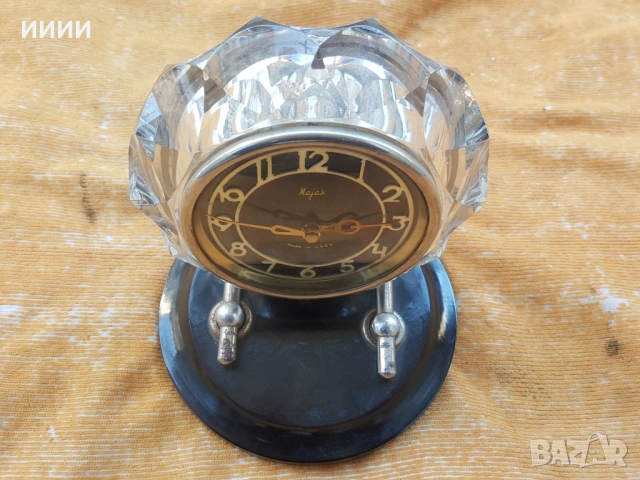 Каминен часовник Маяк 3, снимка 2 - Антикварни и старинни предмети - 53187395