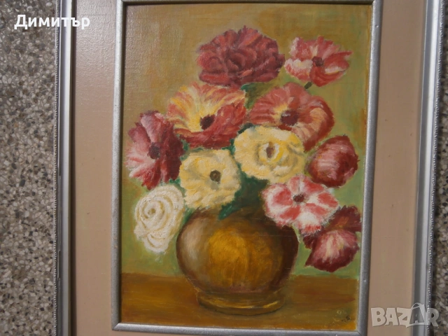 Натюрморт м.б. на фазер 43х52см., снимка 2 - Картини - 53936243